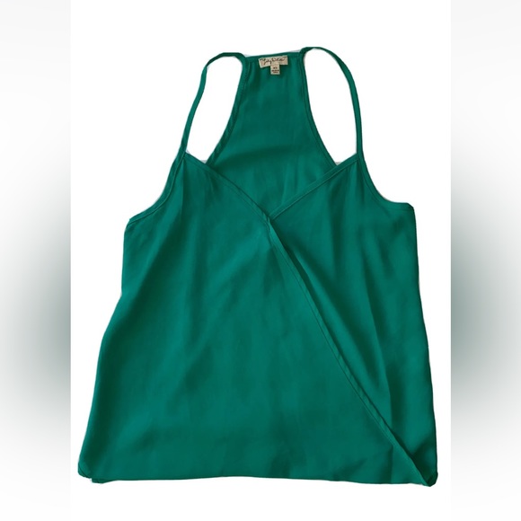 Lily White Tops - Lily White Women  Sleeveless Blouse XS cross-over v-neck razor back